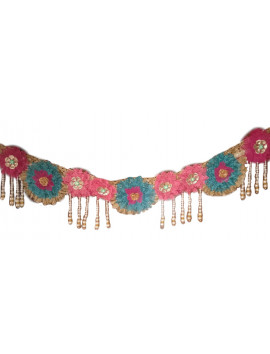 Flower Bandhanwar With Pearl Latkan MK-0016