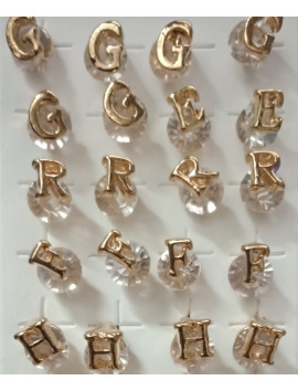Initial Stud Earrings for Women Name Alphabet Letter E, F, G, H, L, R,  T, W Stud Earrings